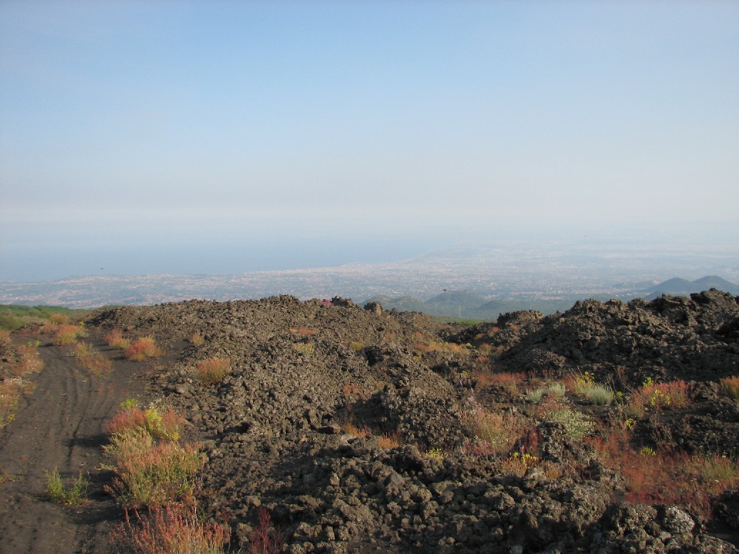 Sull''Etna al tramonto